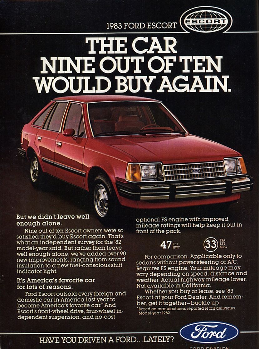 1983 Ford Auto Advertising
